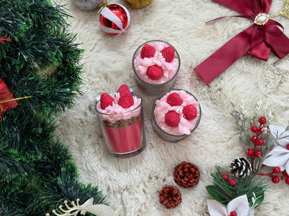 Strawberry Cheesecake Candle | Dessert Scented Soy Wax Candle – Candles & Fragrances on Brown Living™. SKU: SLTYSECRT-21. Img 1.
