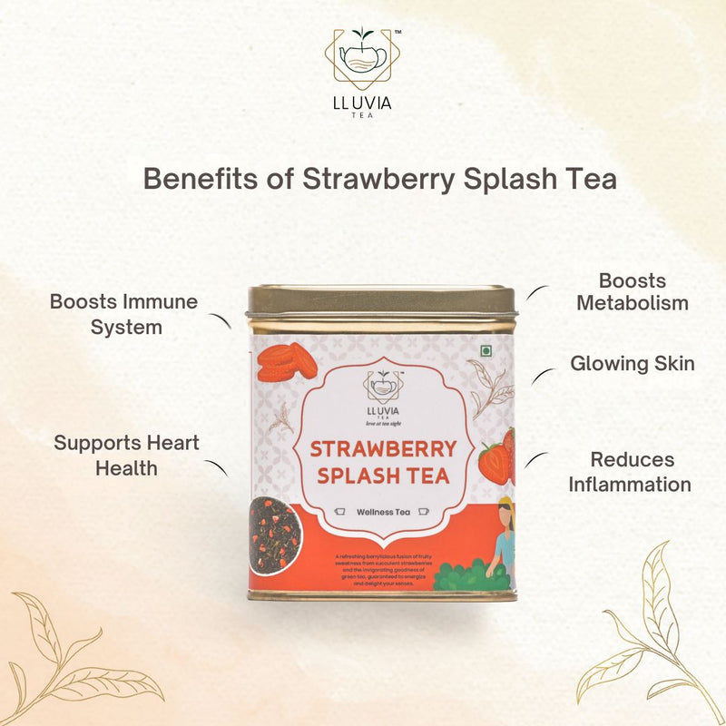 Strawberry Splash Tea |Sweet Refreshment and Antioxidant Benefits - 50g | Verified Sustainable by Brown Living™