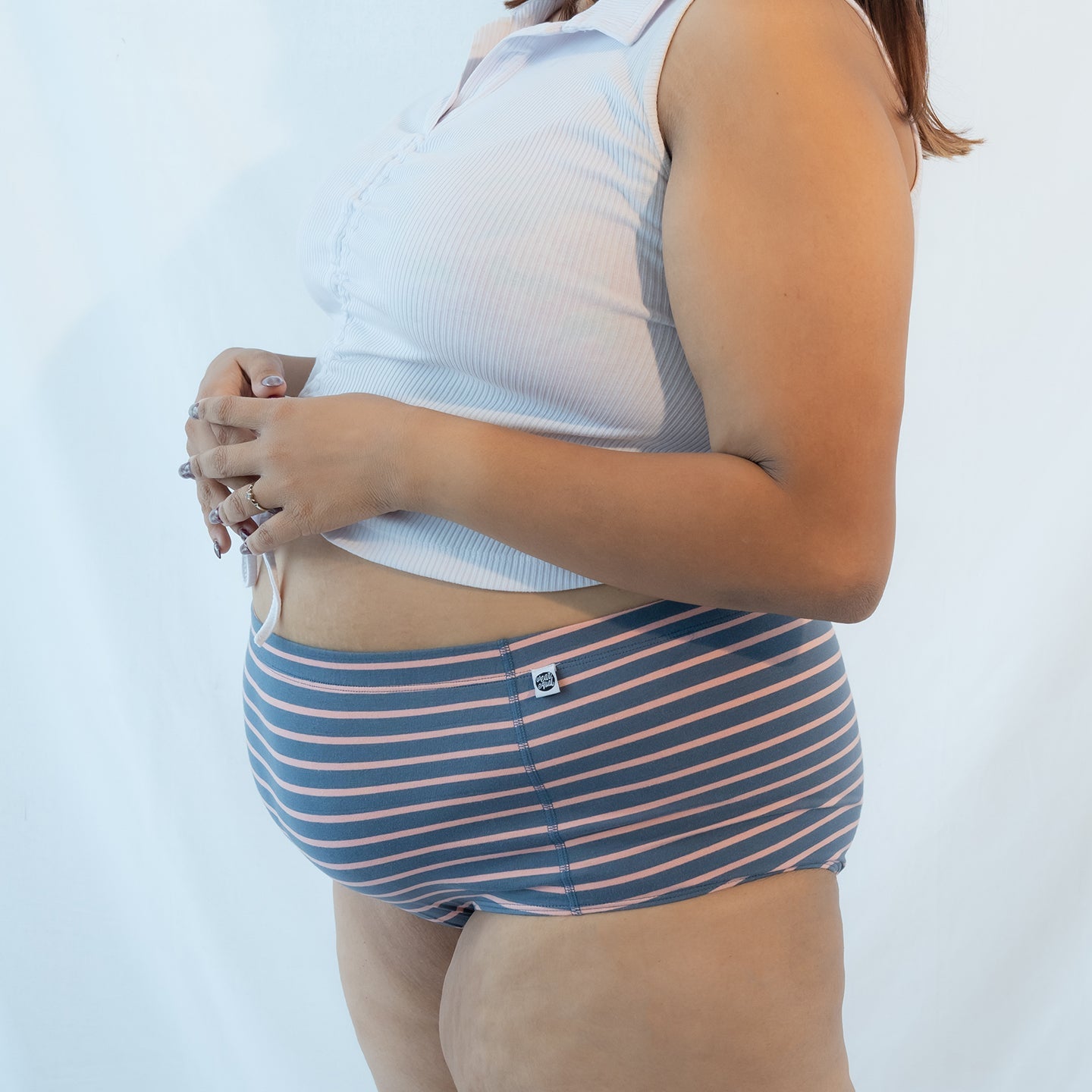 Strawberry & Sprinkles Boyshorts – Pack of 2 – Womens Accessories on Brown Living™. SKU: 004BAPeach - NavyXS. Img 3.