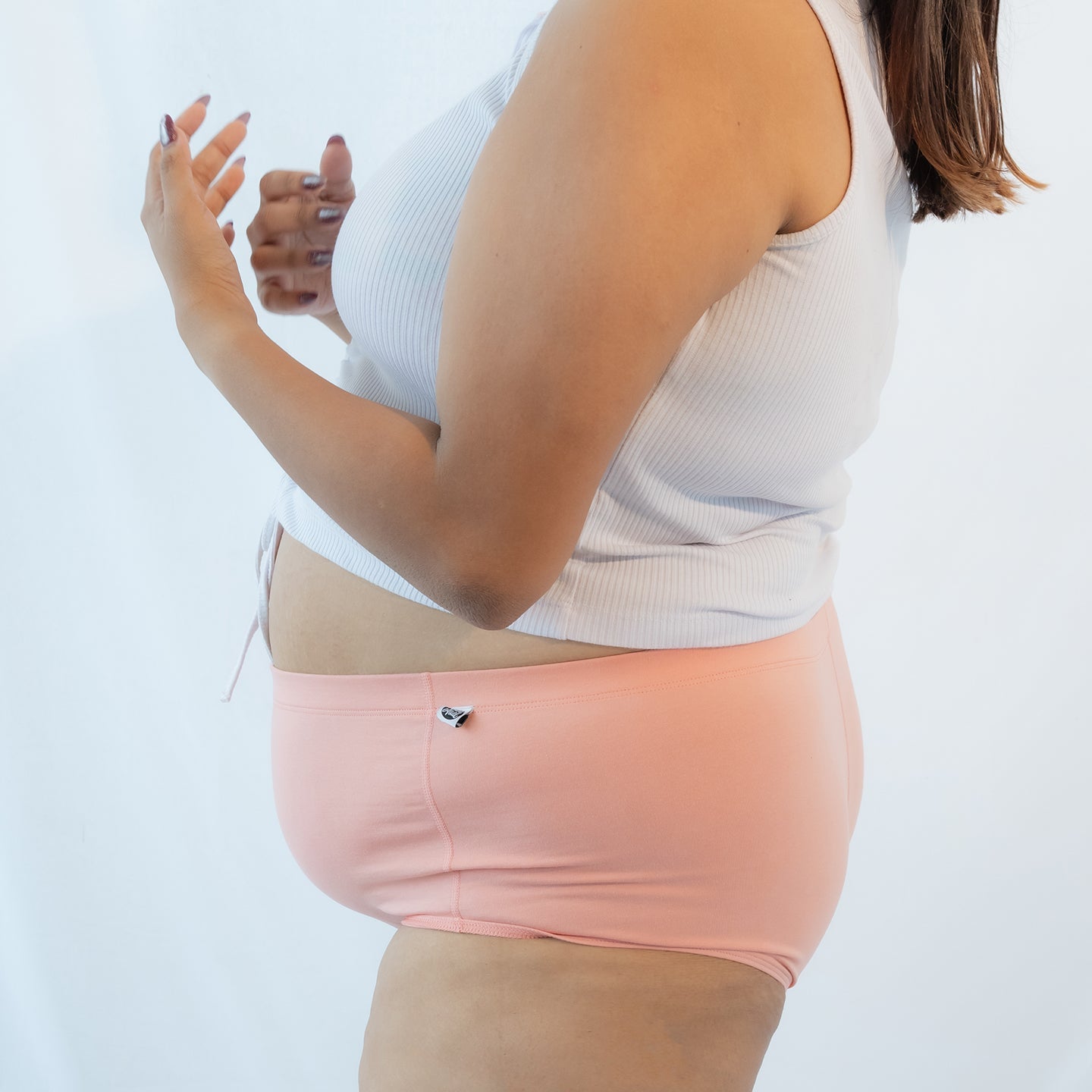 Strawberry & Sprinkles Boyshorts – Pack of 2 – Womens Accessories on Brown Living™. SKU: 004BAPeach - NavyXS. Img 4.
