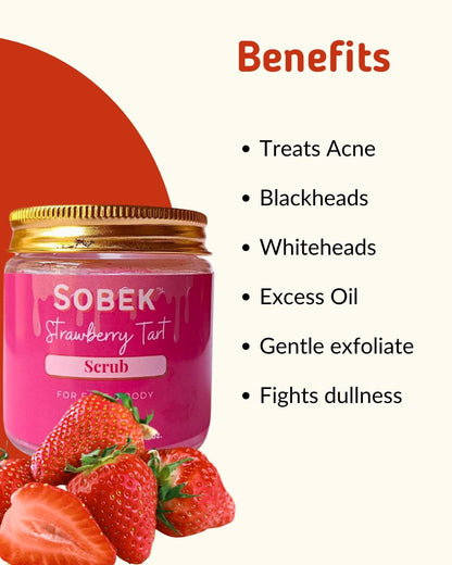 Strawberry Tart Face and Body Scrub - Paraben & SLS Free | Verified Sustainable by Brown Living™