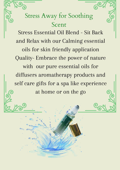 Stress Away Roll - On – Calming Aromatherapy Oil for Relaxation – Essential Oils on Brown Living™. SKU: E-Stress-05. Img 2.