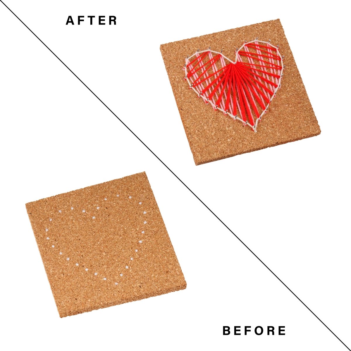 String Art DIY Kit Heart Shape – Learning & Educational Toys by The Cork Studio available on Brown Living™. . SKU: TCS - 29. Img 3.