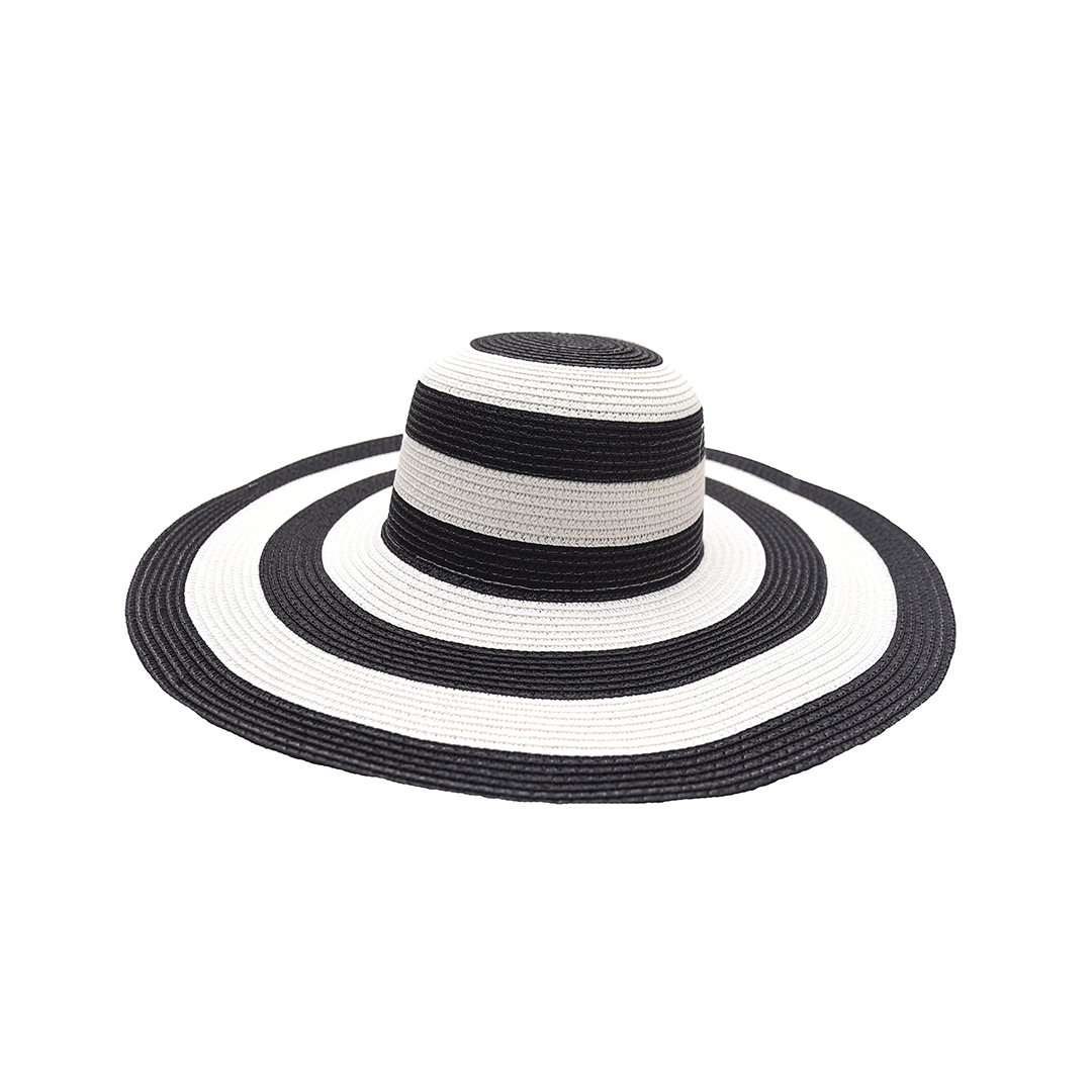 Stripes Floppy Hat For Women | Wide Brim Summer & Beach Hat – Womens Hat on Brown Living™. SKU: MBNL003001. Img 10.