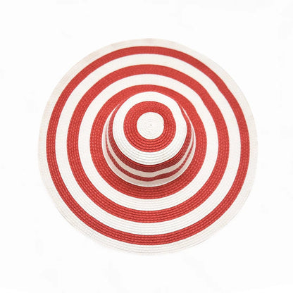 Stripes Floppy Hat For Women | Wide Brim Summer & Beach Hat – Womens Hat on Brown Living™. SKU: MBNL003001. Img 4.