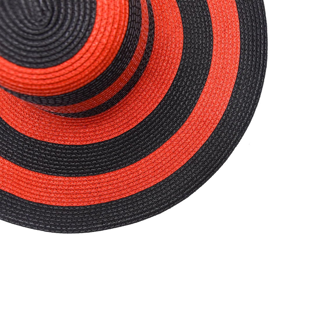 Stripes Floppy Hat For Women | Wide Brim Summer & Beach Hat – Womens Hat on Brown Living™. SKU: MBNL003003. Img 6.