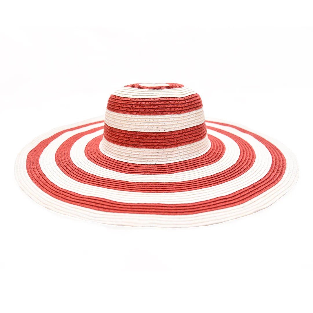 Stripes Floppy Hat For Women | Wide Brim Summer & Beach Hat – Womens Hat on Brown Living™. SKU: MBNL003003. Img 5.