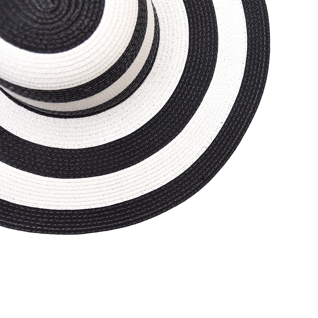 Stripes Floppy Hat For Women | Wide Brim Summer & Beach Hat – Womens Hat on Brown Living™. SKU: MBNL003004. Img 9.