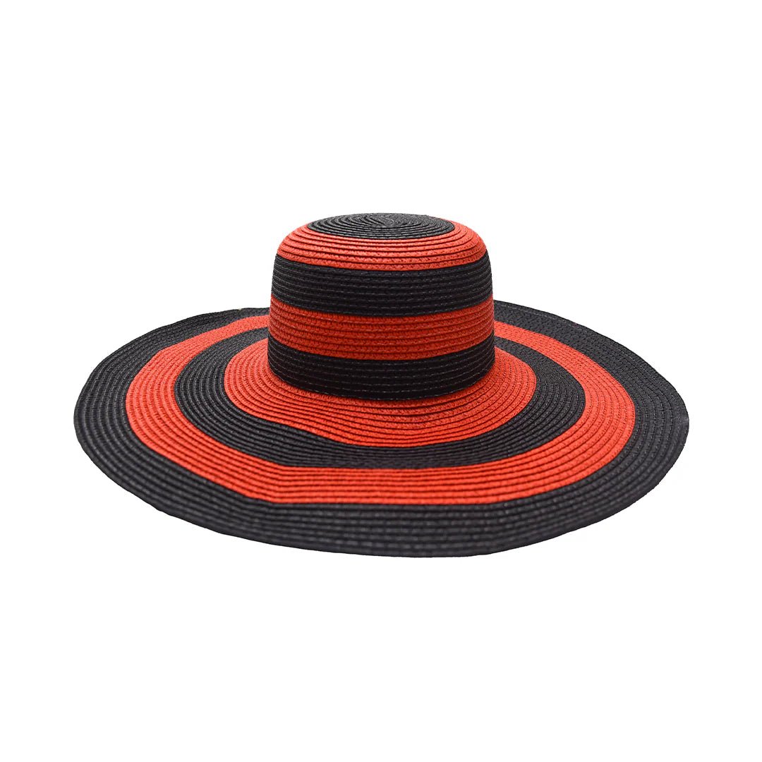 Stripes Floppy Hat For Women | Wide Brim Summer & Beach Hat – Womens Hat on Brown Living™. SKU: MBNL003004. Img 8.