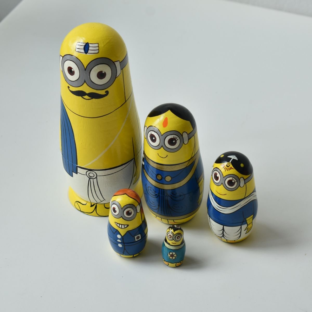 Subraminion Nesting Doll | Handcrafted Stackable Doll Set – Wooden Toys on Brown Living™. SKU: CD-WOO-SUB. Img 2.