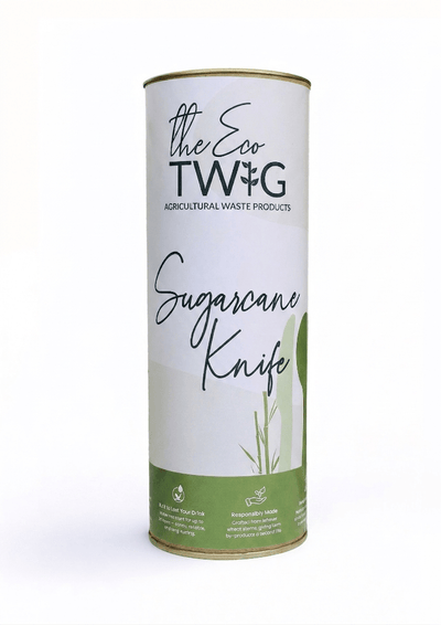Sugarcane Knife Set | 16cm Eco Friendly Disposable Cutlery | 50 Pieces – Cutlery on Brown Living™. SKU: TET_SK_19M_50. Img 3.