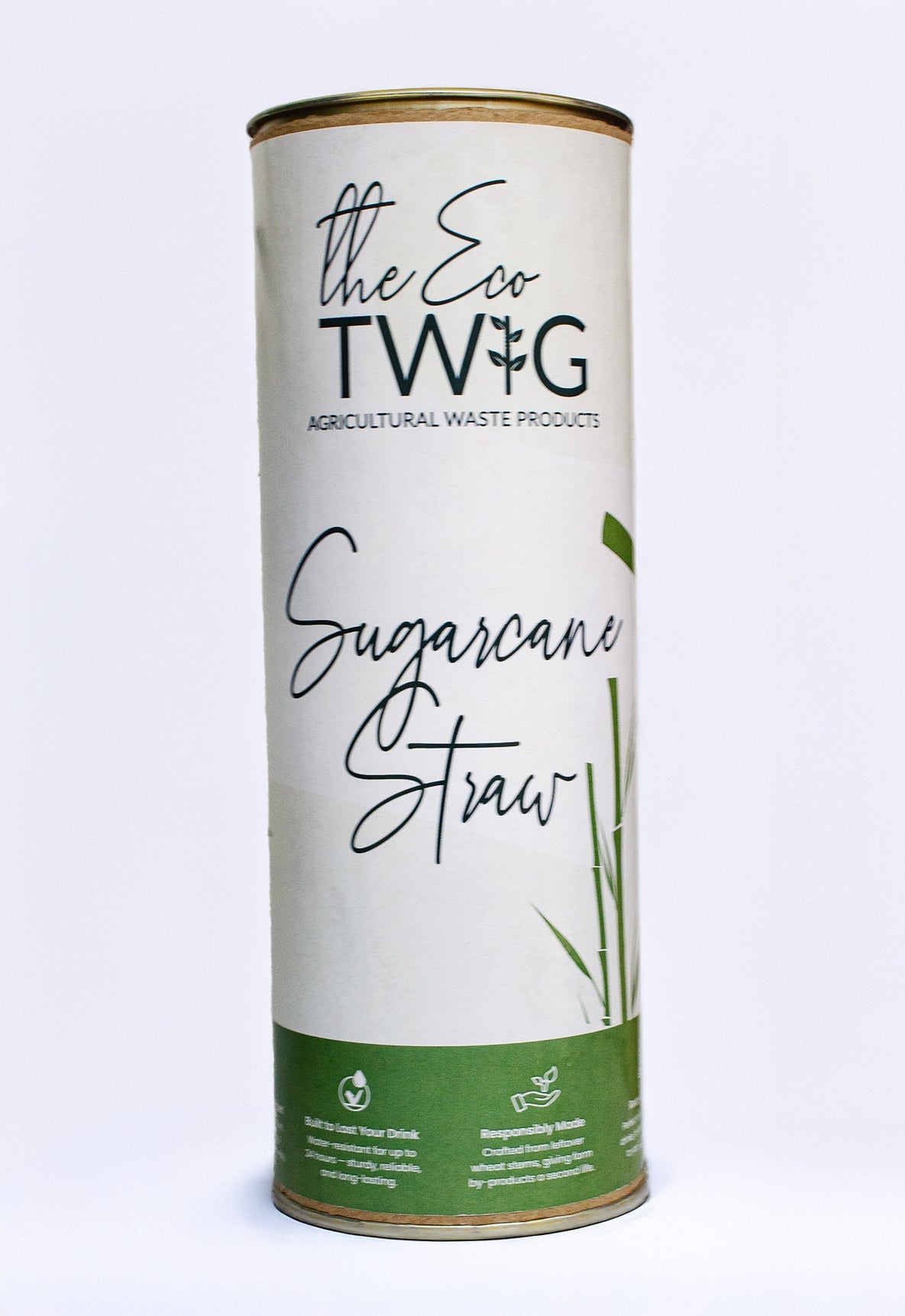 Sugarcane Straws Thick (Pack of 30) | Home Compostable PLA Free – Drinking Straws & Stirrers on Brown Living™. SKU: TET_SS_12M_30N. Img 4.