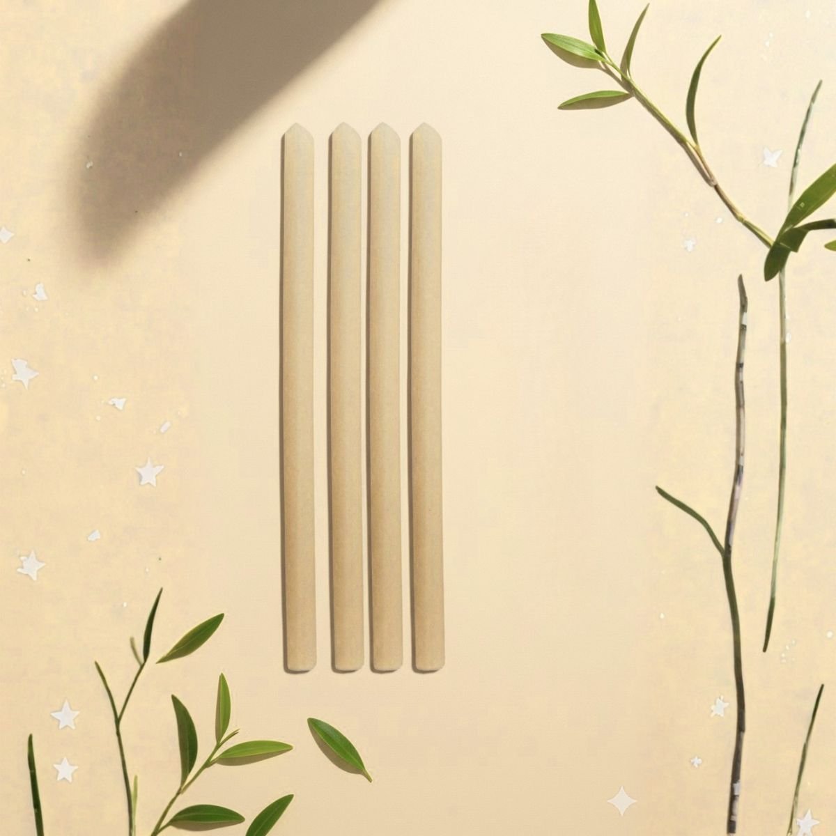 Sugarcane Straws Thick (Pack of 30) | Home Compostable PLA Free – Drinking Straws & Stirrers on Brown Living™. SKU: TET_SS_12M_30N. Img 1.
