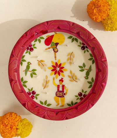 Summer Dance Kund Diya | Diwali Diya For Festive Home Decor – Candles & Fragrances on Brown Living™. SKU: Gul_Diwali_26_010. Img 1.