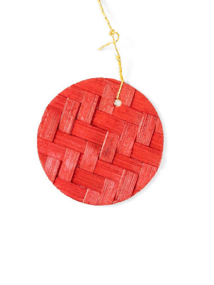 Sun & The Moon Hanging (Set of 5) – Handmade Bamboo Christmas Ornament – Home Decor on Brown Living™. SKU: OBDE-556. Img 4.