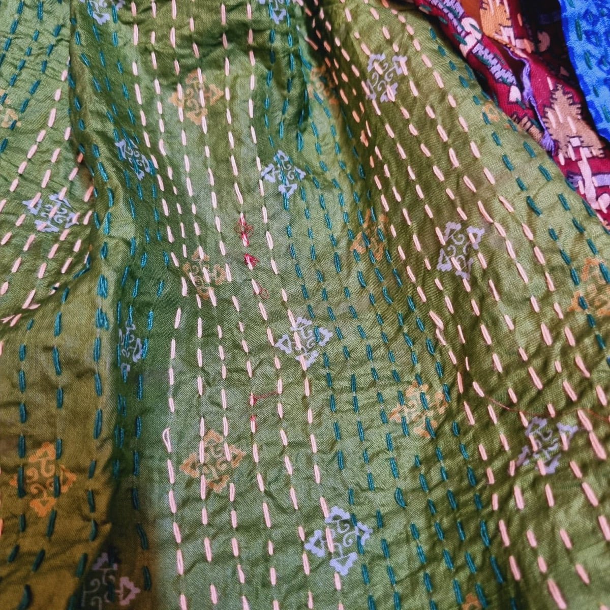 Sundar Kantha Dupatta - | Verified Sustainable by Brown Living™