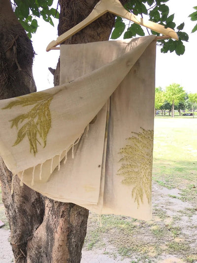 Sunflower Ahimsa silk saree – Womens Saree on Brown Living™. SKU: SS1. Img 7.