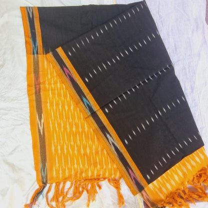 Sunlight Ikat Pochampally Cotton Dupatta | Verified Sustainable by Brown Living™