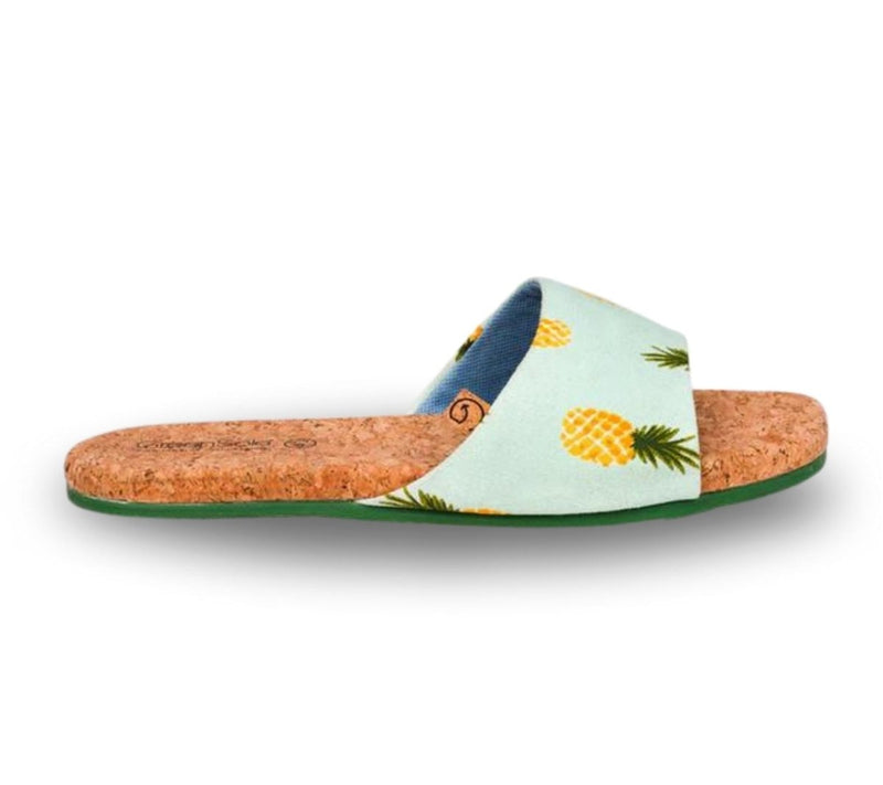 Sunshine Pineapple Women's Flip Flop Sandals | Verified Sustainable by Brown Living™