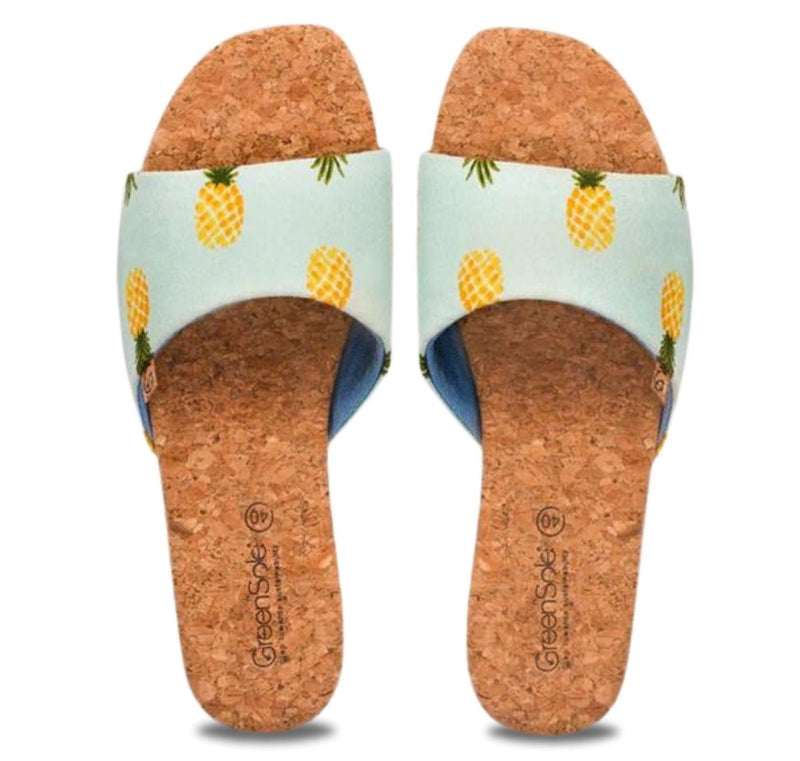 Sunshine Pineapple Women's Flip Flop Sandals | Verified Sustainable by Brown Living™