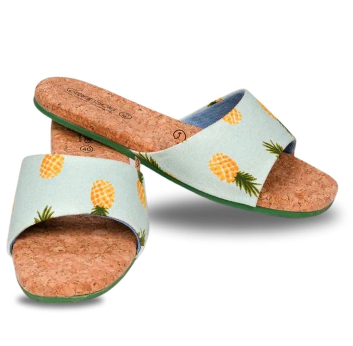 Sunshine Pineapple Women's Flip Flop Sandals | Verified Sustainable by Brown Living™