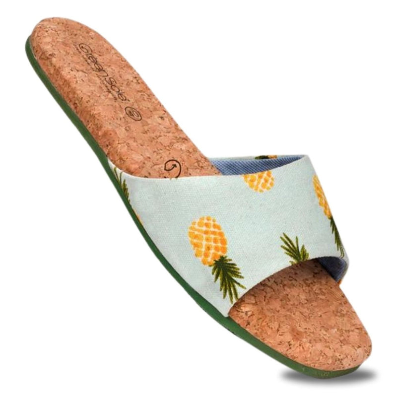 Sunshine Pineapple Women's Flip Flop Sandals | Verified Sustainable by Brown Living™