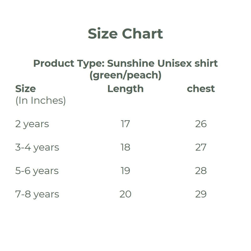 Sunshine Unisex Green Shirt | Verified Sustainable Kids Shirts on Brown Living™