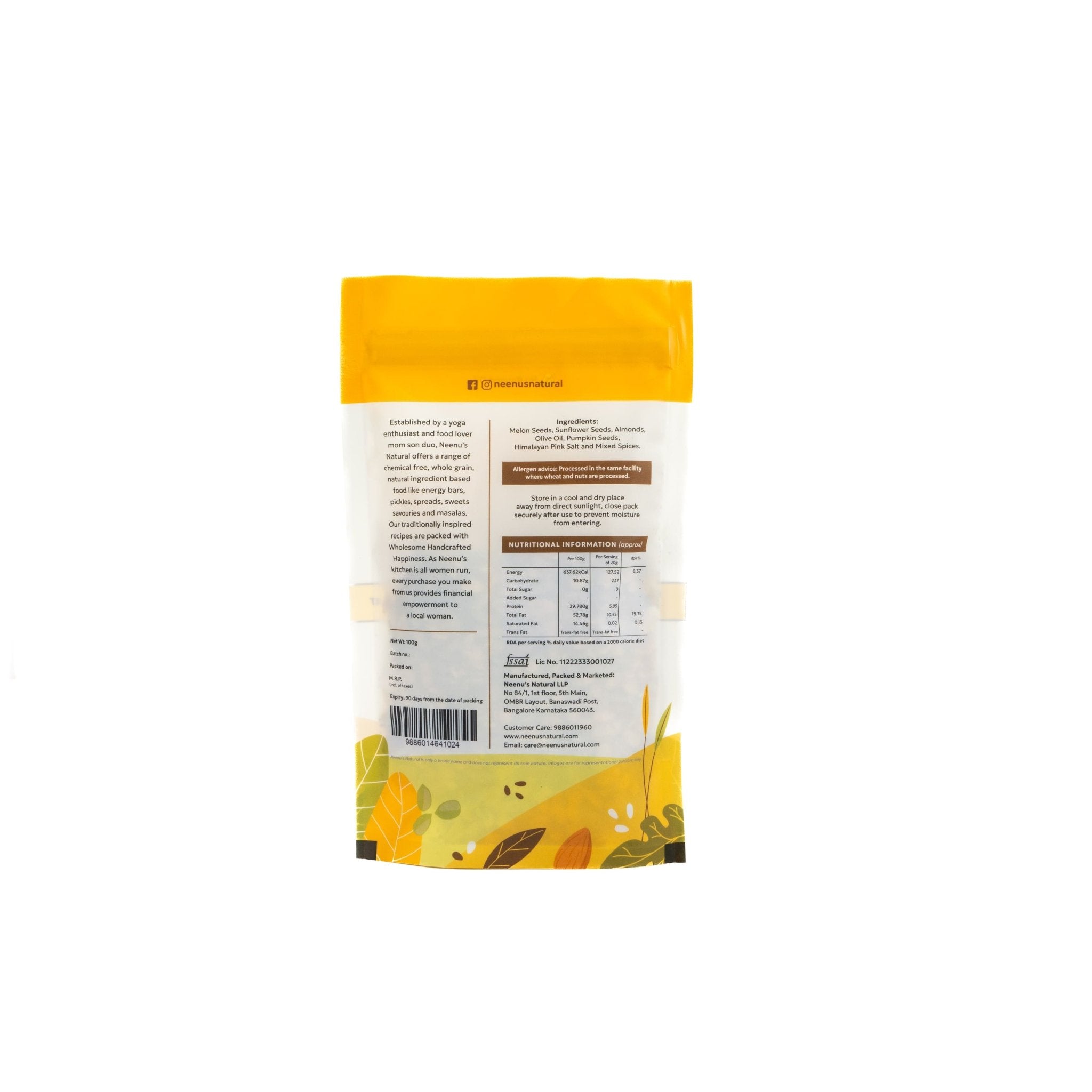Super Seed Mix | Healthy Nutritious Blend of Seeds for Daily Protein – Healthy Snacks on Brown Living™. SKU: NN_15. Img 2.