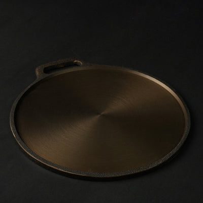 Super Smooth Handmade Cast Iron Dosa Tawa – Cookware on Brown Living™. SKU: CastIron - DOSA - Tawa2300g - packof13756. Img 2.