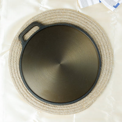 Super Smooth Handmade Cast Iron Dosa Tawa – Cookware on Brown Living™. SKU: CastIron - DOSA - Tawa2300g - packof13756. Img 1.