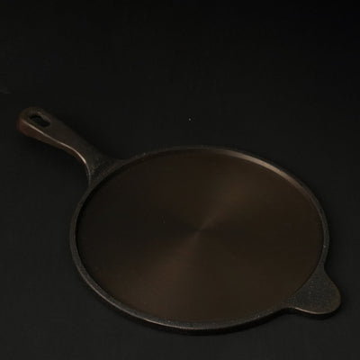 Super Smooth Handmade Cast Iron Roti Tawa – Cookware on Brown Living™. SKU: CastIron - ROTI - Tawa - 2000g - packof1. Img 2.