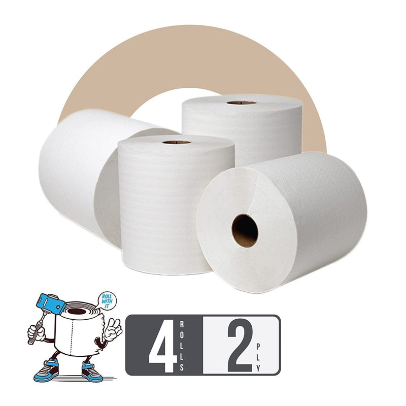 Super Soft 2 Ply Toilet Paper Tissue Roll - 300 Pulls (Pack of 4) | Verified Sustainable Tissue Roll on Brown Living™