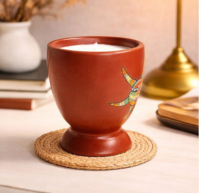 Surya Glow Gond Candle Natural Resin Aromatic Candle – Candles & Fragrances on Brown Living™. SKU: GDBPTCMDMC04. Img 2.