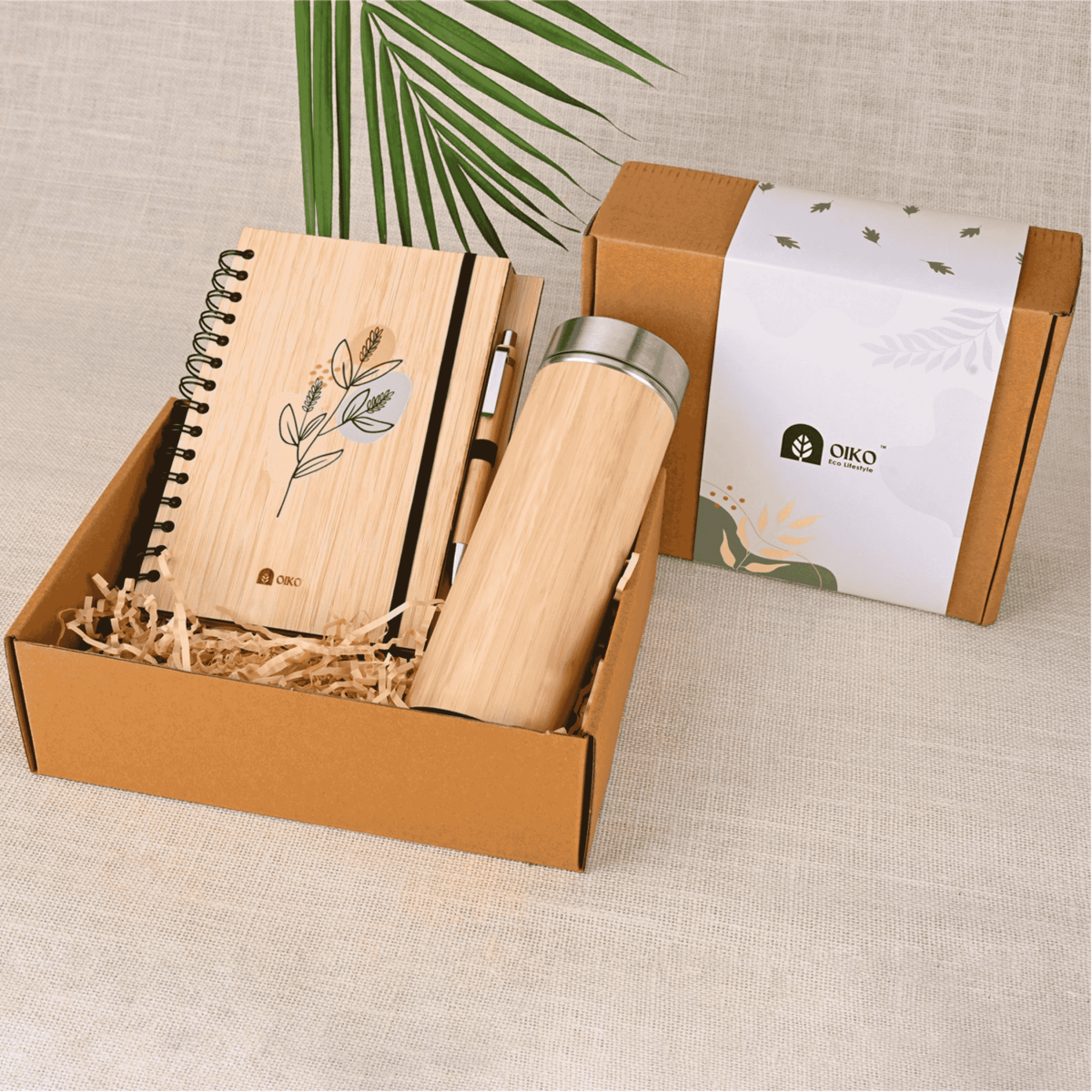 Sustaina Pair Gift Box a Thoughtful Duo Pack – Gift Box by OIKO available on Brown Living™. . SKU: OIK - SPG - O1. Img 1.