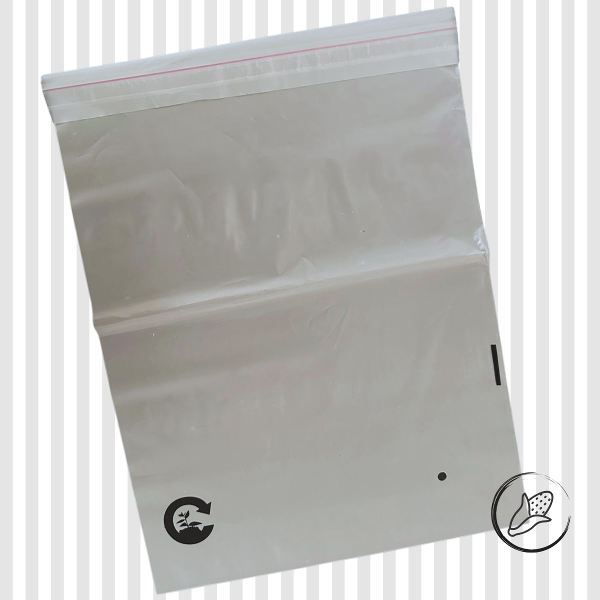 100% Compostable Ecofriendly Clear Garment Bag Pack Of 25 | Verified Sustainable by Brown Living™