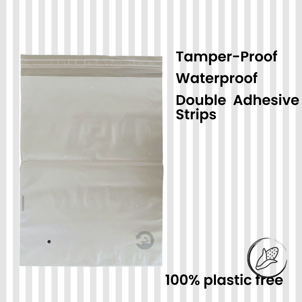 100% Compostable Ecofriendly Clear Garment Bag Pack Of 25 | Verified Sustainable by Brown Living™