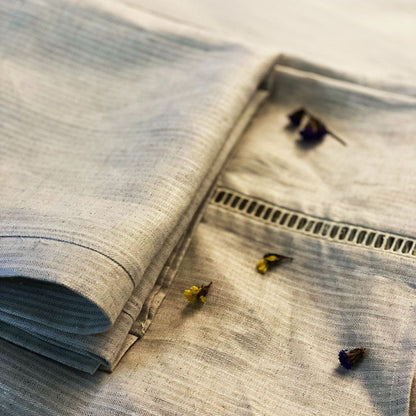 100% Hemp King Size Bedsheet In Herringbone Weave | Verified Sustainable by Brown Living™