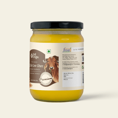 A2 Gir Cow Ghee | Bilona Churned | Pure & Natural – Ghee on Brown Living™. SKU: SOOGGCG0M500. Img 2.