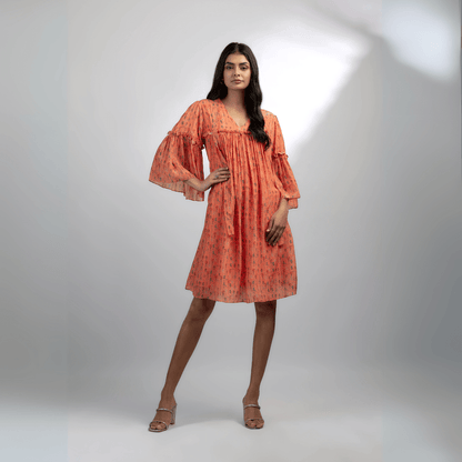 Aara A - line Dress – Timeless & Comfortable Everyday Wear | Verified Sustainable by Brown Living™