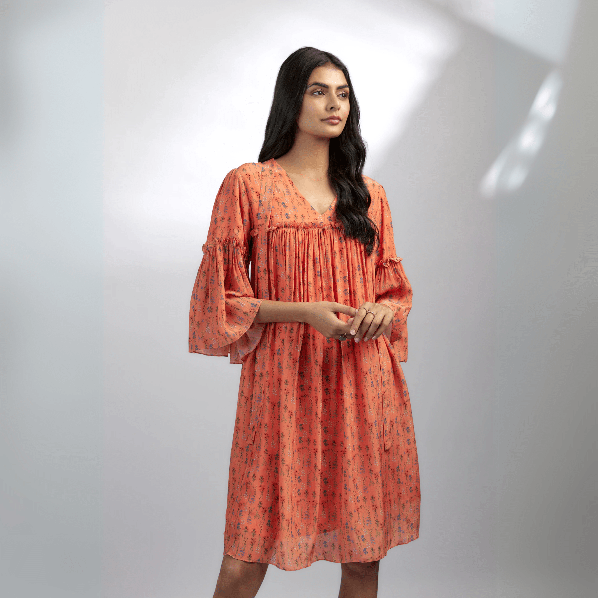 Aara A - line Dress – Timeless & Comfortable Everyday Wear | Verified Sustainable by Brown Living™