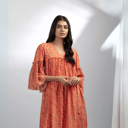 Aara A - line Dress – Timeless & Comfortable Everyday Wear | Verified Sustainable by Brown Living™