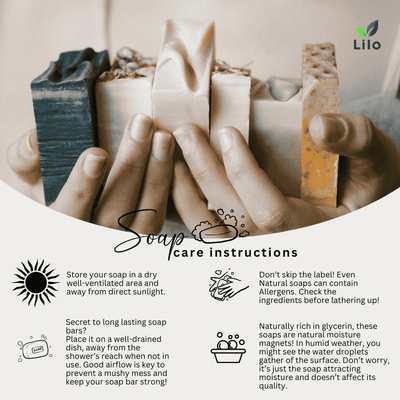 Activated Charcoal Bar Soap for Oily Skin with Honey & Kokum – Body Soap on Brown Living™. SKU: S10010. Img 5.