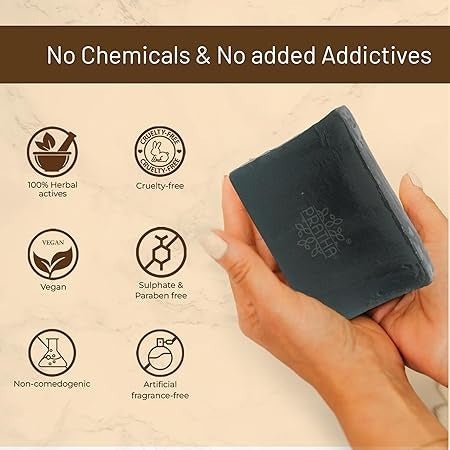 Activated Charcoal Glycerin Bathing Bar | Pack of 2 | Verified Sustainable by Brown Living™