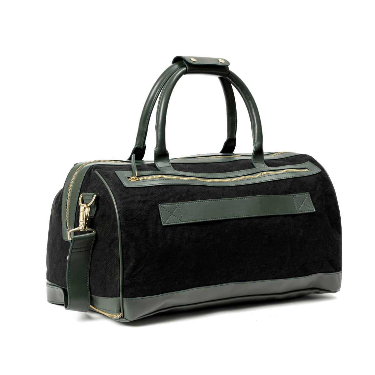 Ajax Vegan Leather Duffle Bag - Black | Verified Sustainable by Brown Living™