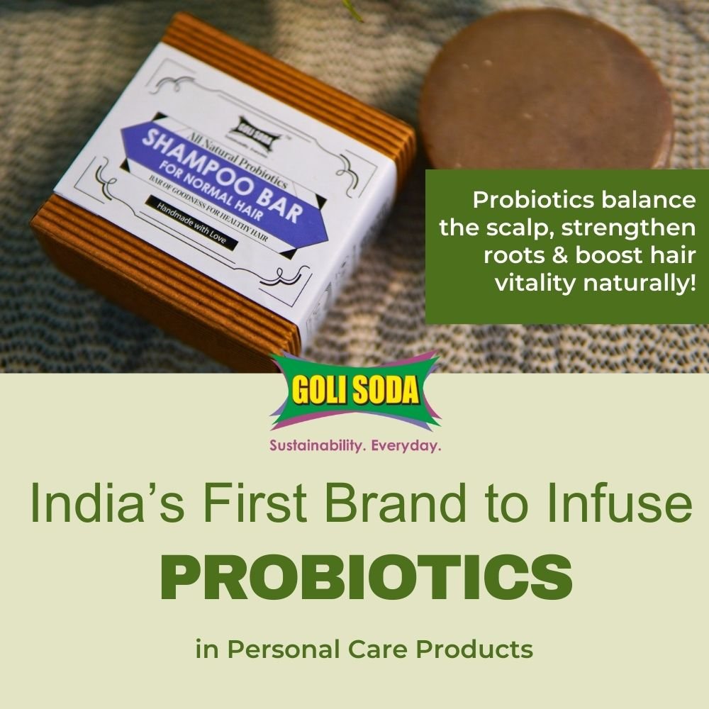 All Natural Probiotic Shampoo Bar for Oily Hair - Nourish & Control Oily Scalp - 90g | Verified Sustainable by Brown Living™