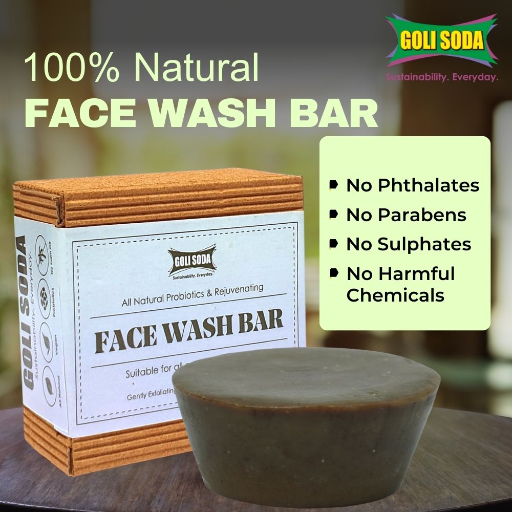 All Natural Probiotics & Rejuvenating Face Wash Bar (Pack of 2) | Verified Sustainable by Brown Living™