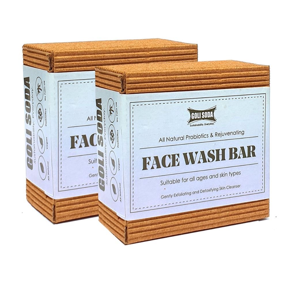 All Natural Probiotics & Rejuvenating Face Wash Bar (Pack of 2) | Verified Sustainable by Brown Living™