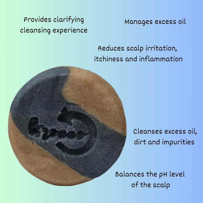 Amla Charcoal daily use Cleansing Shampoo Bar| 62 - 65 gm | Verified Sustainable by Brown Living™