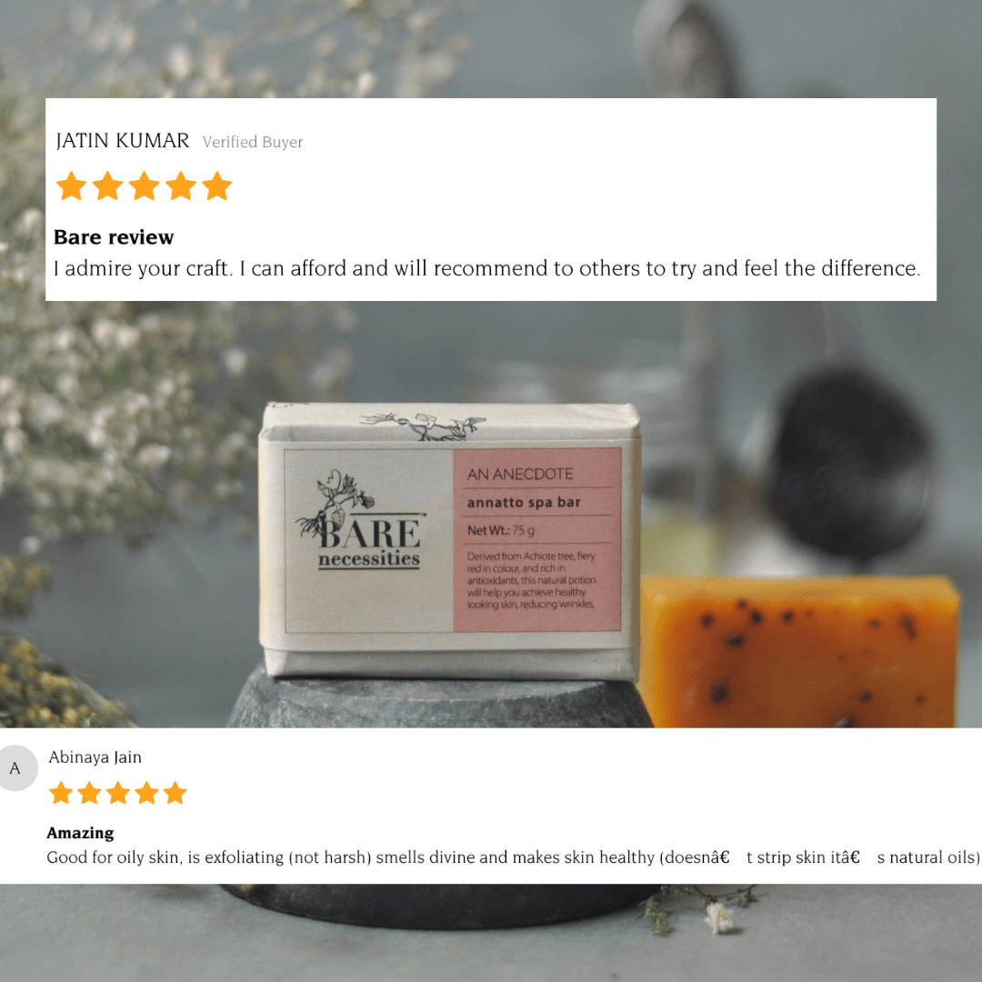 Annatto Organic Handmade Scrub Soap for Dry Skin | All Skin Types | Pack of 2 | Verified Sustainable by Brown Living™