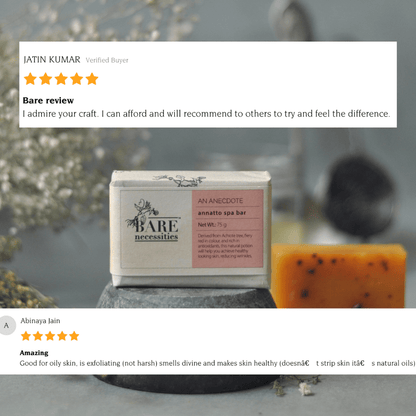 Annatto Organic Handmade Scrub Soap for Dry Skin | All Skin Types | Pack of 2 | Verified Sustainable by Brown Living™